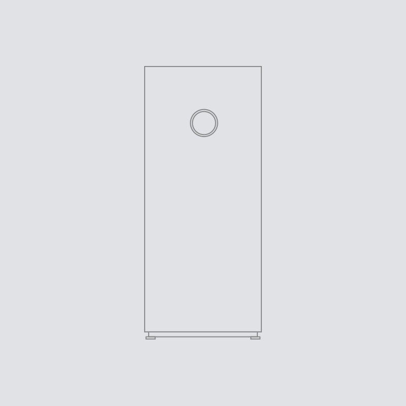 Illustration av Compress 7000 LW stående lilla chassi