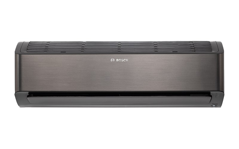 Bosch Climate 8101i luft/luftvärmepump med en modern, mörkgrå design och stilren finish