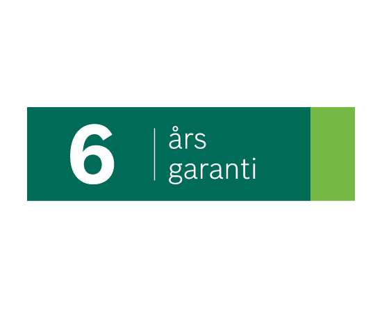 6 &aring;rs garanti